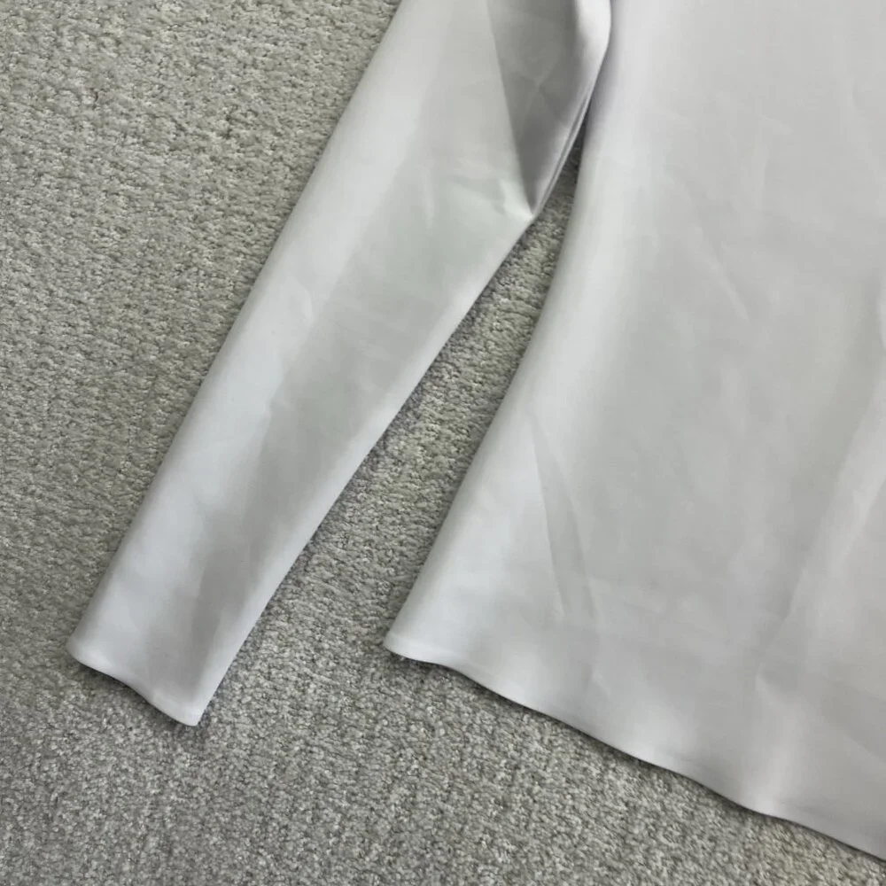 Abercrombie & Fitch Women’s Size XS Long-Sleeve Slim Strech Top White Preppy - Picture 5 of 14